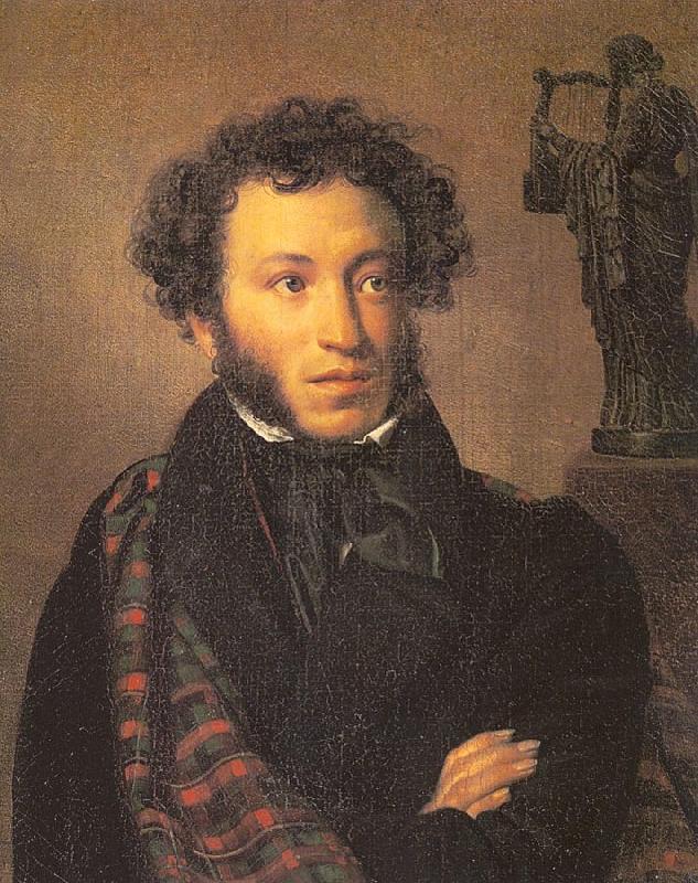 Orest Kiprensky The Poet, Alexander Pushkin